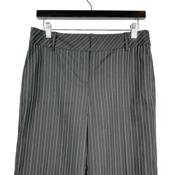 Ann Taylor LOFT Trousers Pinstripe Pant Casual Career EUC Black White - 6 - Picture 1 of 7